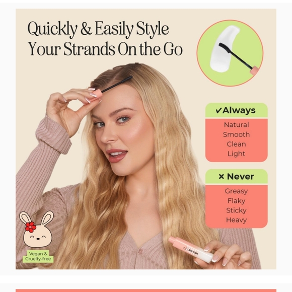 Quick slick flyaway hair stick Light Peach new INH - Picture 4 of 11